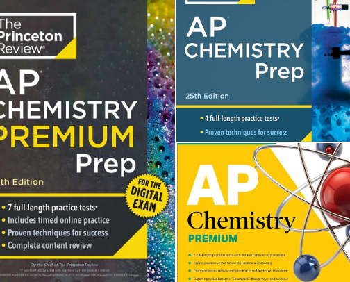 Free PDF - Companion resources for Princeton Review AP Chemistry Premium Prep, 27th Edition: 7 Practice Tests + Digital Practice Online + Content Review (College Test Preparation) cover photo collage