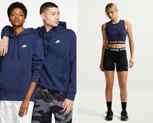 Nike coton ouaté cover photo collage