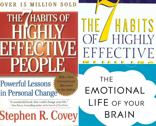 Self help books to become the best version of yourself cover photo collage