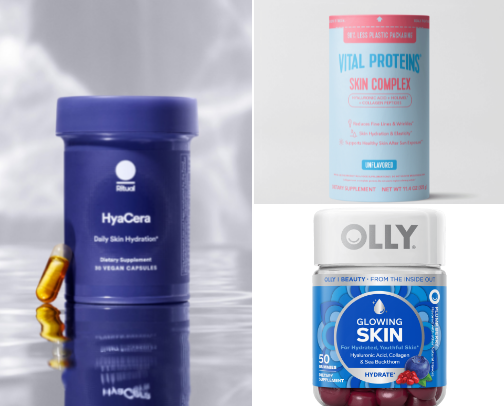 Supplements for Radiant Skin cover photo collage
