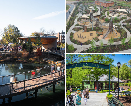 Fun Outdoor Parks in Raleigh and surrounding Area cover photo collage