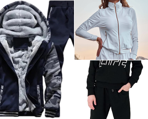 Nike tracksuits cover photo collage