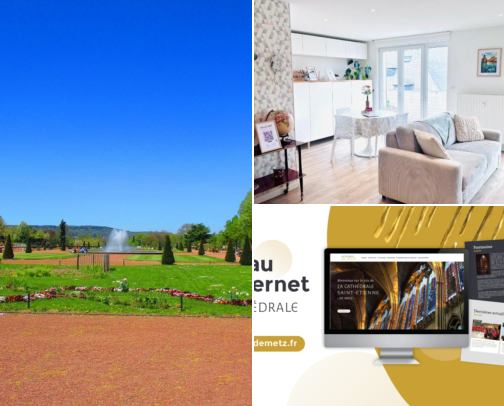 Hotels that could make the trip even nicer, Cathedral Views, Green Gardens & Relaxed City Days Metz, France cover photo collage