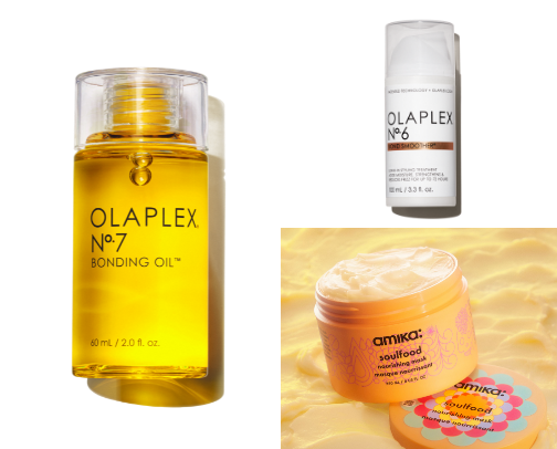 Hair products i'm using cover photo collage