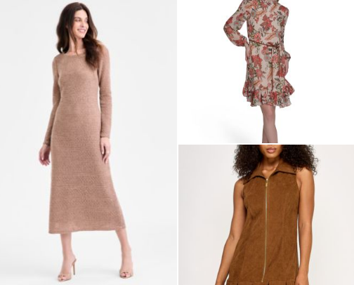 Fall boot and dress combos cover photo collage