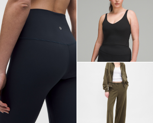 Athleisure wear aka mom uniform cover photo collage