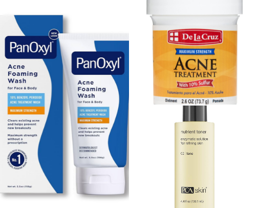 Holy Grail Skincare Products to Clear Acne cover photo collage
