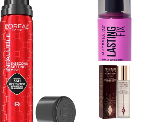 Setting spray cover photo collage