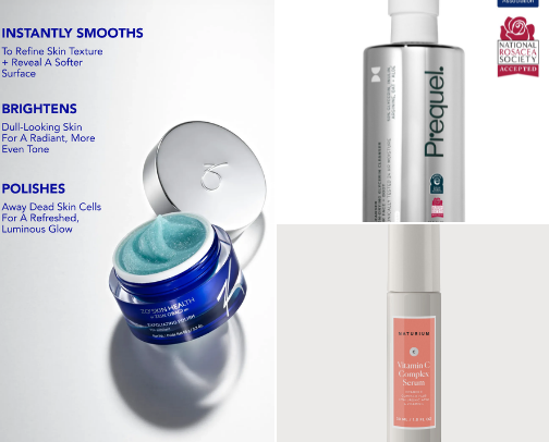 Skincare I’m loving Currently cover photo collage