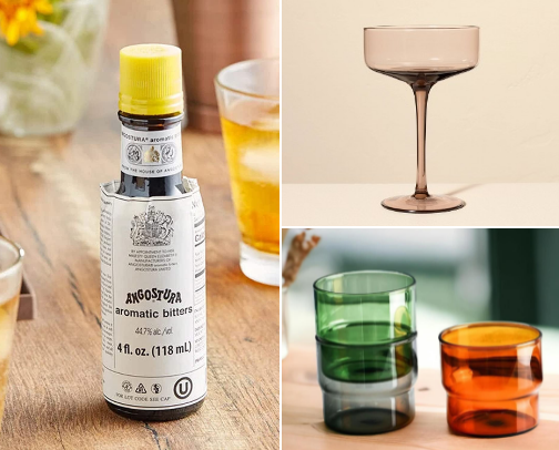 The Cozy Host’s Bar Cart cover photo collage