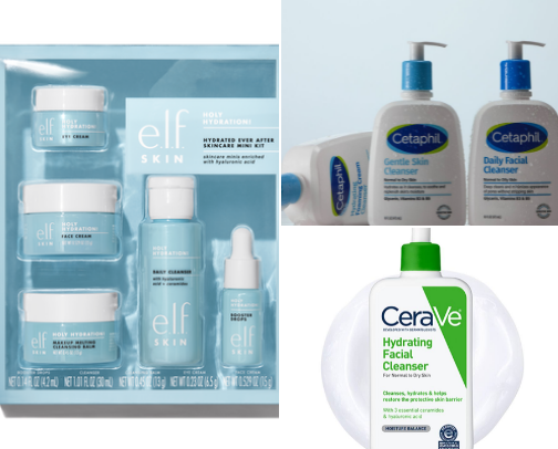 My skincare essentials cover photo collage