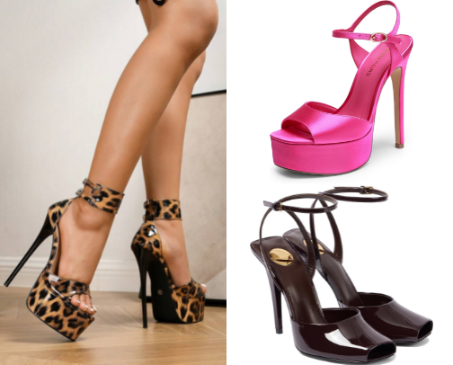 Bold Heeled Sandals cover photo collage
