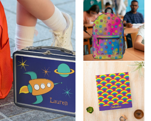 Back to School Cool- Cute, fun, personalized school supply favorites for all ages brought to you from Zazzle cover photo collage