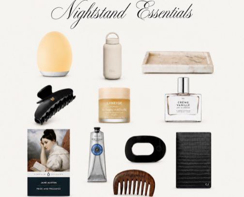 Nightstand Essentials cover photo collage