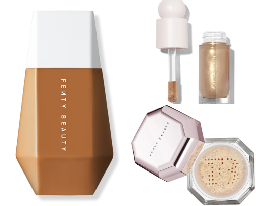 best of Fenty beauty and Rare beauty 🍓 cover photo collage