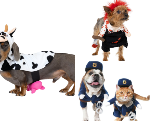 Halloween Costumes for your Fur Babies cover photo collage