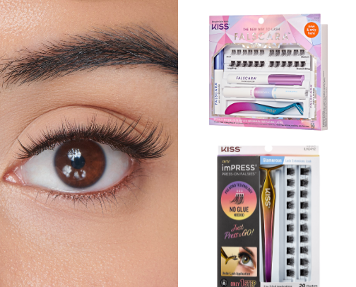 Eyelashes cover photo collage