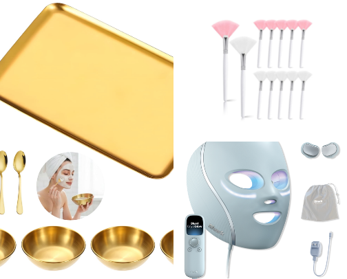 Esthetician products cover photo collage