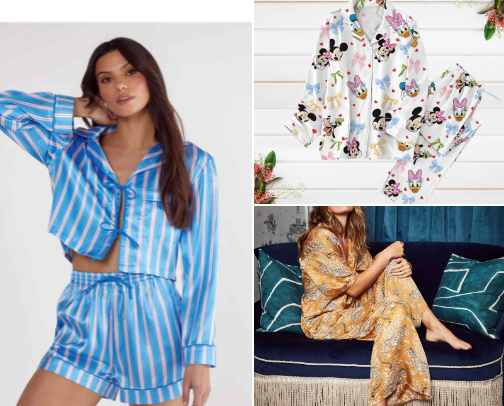 Chill in pajamas 😴🧖🏻‍♀️🌙 cover photo collage