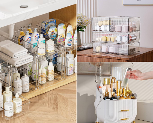 Imagine a space where everything has its place and clutter disappears. 🏠 With practical and stylish organizers, create a more harmonious and functional home. 🌿💖 cover photo collage