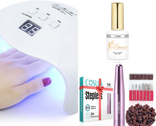 Gel nails at home cover photo collage