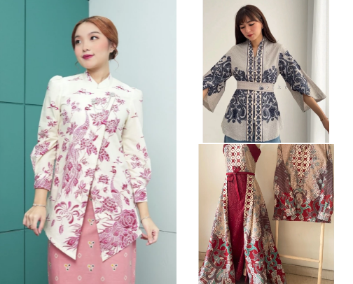 Beautiful Indonesian Batik cover photo collage