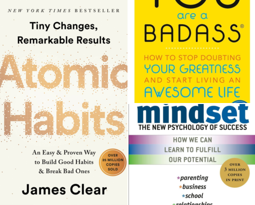 Life-Changing Books for Mindset, Confidence & Self-Growth cover photo collage