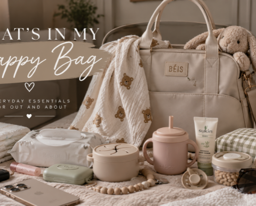 What’s in my Nappy Bag cover photo collage