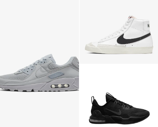 Men’s nike sneskers cover photo collage
