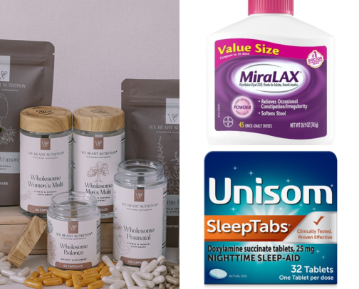 prenatal supplements cover photo collage