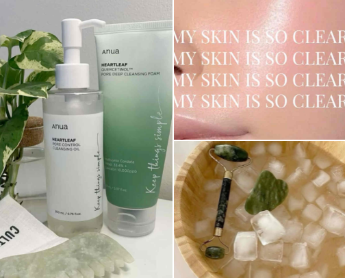 🫧🌸From Breakouts to Barefaced: My Acne-Clearing Routine cover photo collage