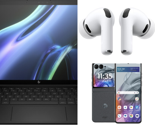Electronics cover photo collage