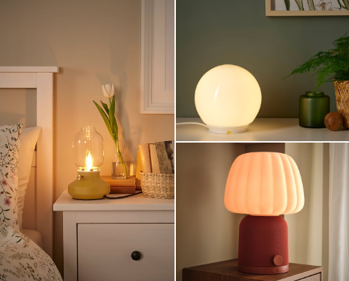 cozy, whimsical lamps cover photo collage