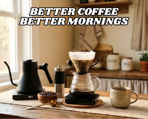 ☕ Morning Coffee Essentials: Brew, Sip & Enjoy Every Day cover photo collage