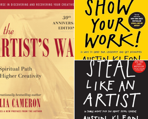 Books to read as an artist creator cover photo collage