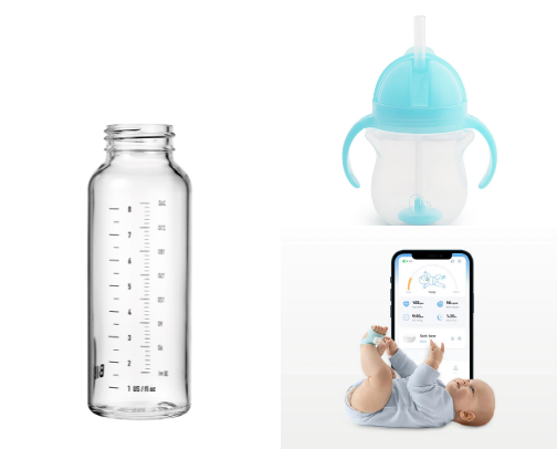 baby things i actually used as a FTM cover photo collage