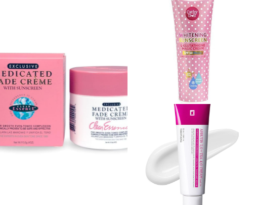 Skin lightening beauty essentials cover photo collage