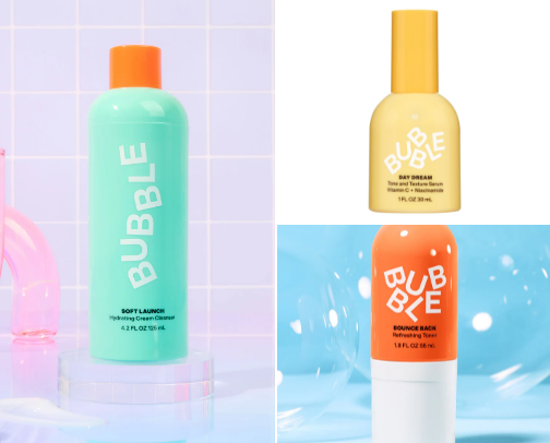 The best routine for dry skin using Bubble Skincare cover photo collage