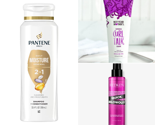 Hair products cover photo collage