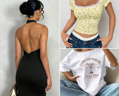 Shein recommendations 👗👠👙 cover photo collage