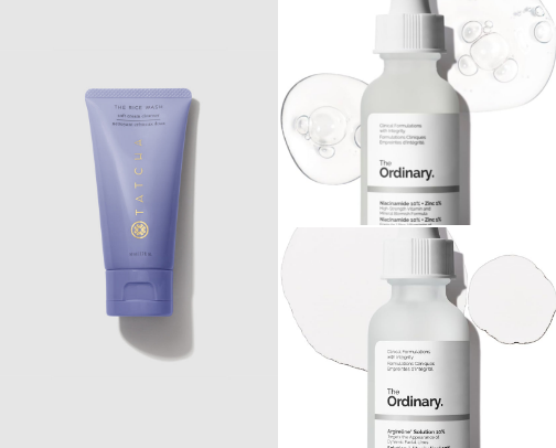 My Skincare products that actually helped my skin look more youthful. cover photo collage