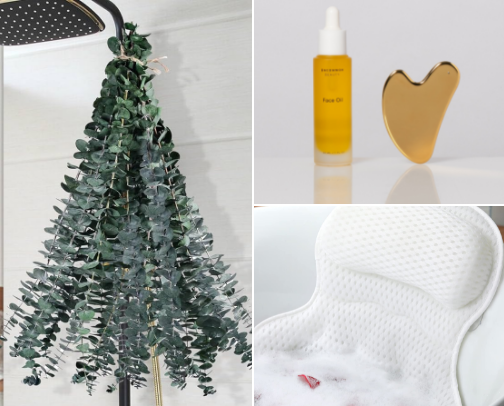gift guide: the at-home spa girlies cover photo collage