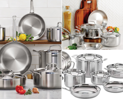 Top Stainless Steel Cookware Sets Guide cover photo collage