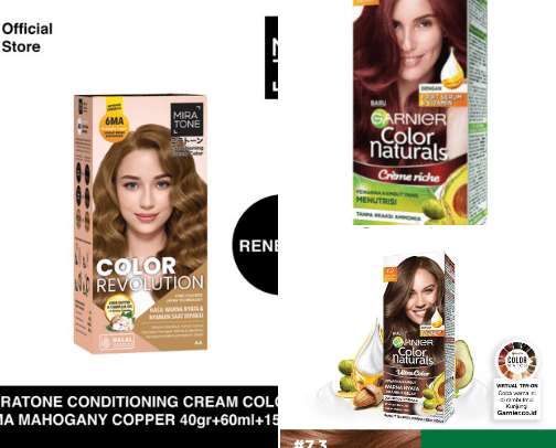 Rekomendasi Cat Rambut Untuk Rambut Beruban cover photo collage