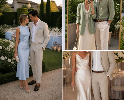 Chic & Photo-Ready Wedding Guest Outfits cover photo collage