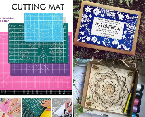 Craft supplies cover photo collage
