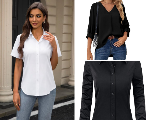 Affordable Business Clothes cover photo collage