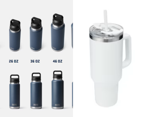 Water bottles cover photo collage