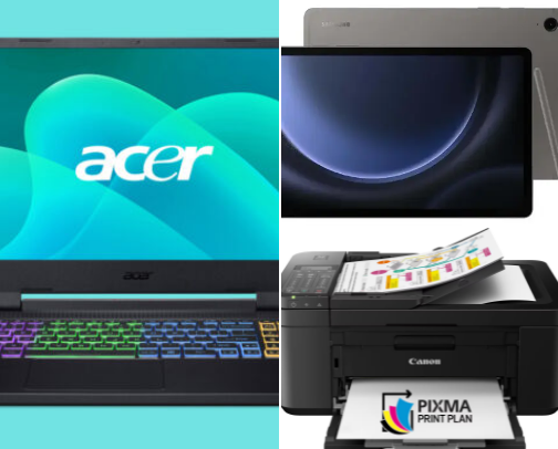 Computers and technology cover photo collage
