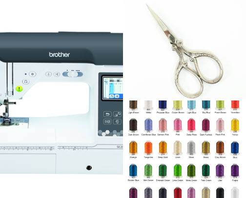 Embroidery cover photo collage
